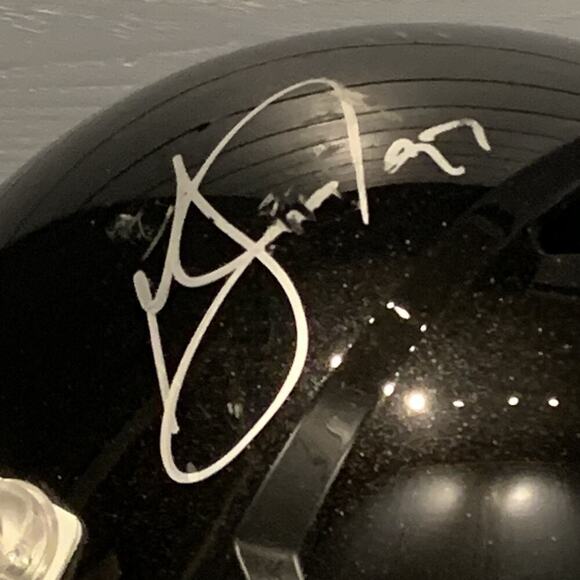 GRADY JARRETT Autographed FULL Size Replica ATLANTA FALCONS Helmet Black 05/2017 - Picture 7 of 12